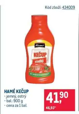 Makro Hamé Kečup nabídka
