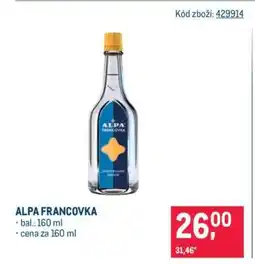 Makro Alpa Francovka nabídka