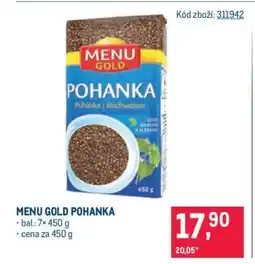 Makro Menu Gold pohanka nabídka