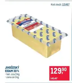 Makro Jihočeský eidam 30 % nabídka