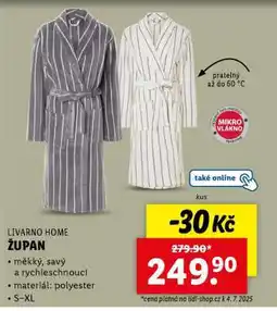 Lidl LIVARNO HOME ŽUPAN nabídka