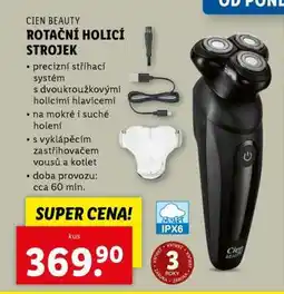 Lidl CIEN BEAUTY ROTAČNÍ HOLICÍ STROJEK nabídka
