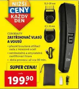 Lidl CIEN BEAUTY ZASTŘIHOVAČ VLASŮ A VOUSŮ nabídka