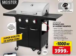 Lidl Plynový gril se 3 hořáky memphis nabídka