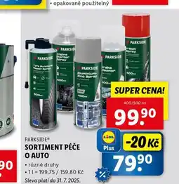 Lidl Sortiment péče o auto nabídka