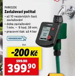 Lidl Zavlažovací počítač nabídka