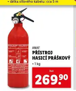 Lidl Přístroj hasicí práškový nabídka