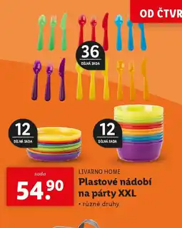 Lidl LIVARNO HOME Plastové nádobí na párty XXL nabídka