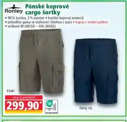 Norma Pánské keprové cargo šortky nabídka