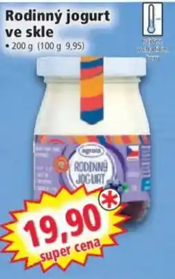 Norma Rodinný jogurt ve skle nabídka