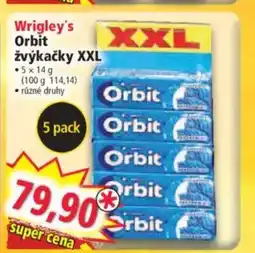 Norma Wrigley's Orbit žvýkačky XXL nabídka