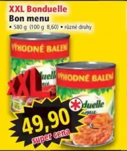 Norma XXL Bonduelle Bon menu nabídka