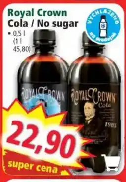 Norma ROYAL CROWN Cola / No sugar nabídka