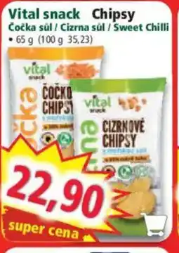 Norma Vital snack Chipsy nabídka