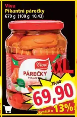 Norma Viva Pikantní párečky nabídka