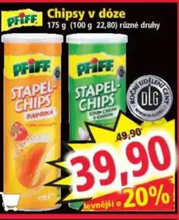 Norma PFIFF Chipsy v dóze nabídka