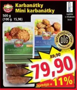 Norma Karbanátky Mini karbanátky nabídka