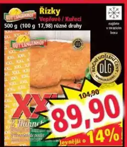 Norma Řízky Vepřové / Kuřecí nabídka