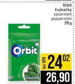 Jip Orbit žvýkačky spearmint peppermint 29g nabídka