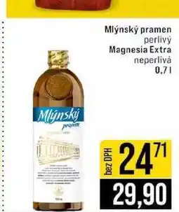 Jip Mlýnský pramen perlivý Magnesia Extra neperlivȧ 0,7l nabídka