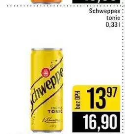 Jip Schweppes tonic 0,33l nabídka