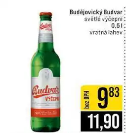 Jip Budějovický Budvar světlé výčepní 0,5l nabídka