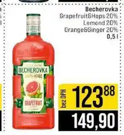 Jip Becherovka Grapefruit&Hops 20% Lemond 20% Orange&Ginger 20% 0,5l nabídka