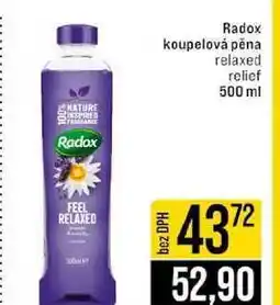 Jip Radox koupelová pěna relaxed relief 500 ml nabídka