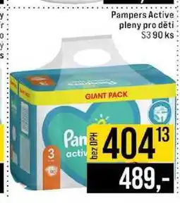 Jip Pampers Active pleny pro děti s3 90 ks nabídka