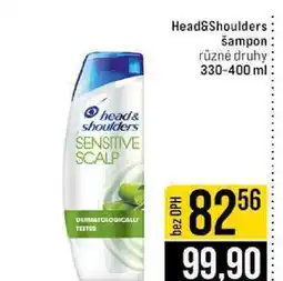 Jip Head&Shoulders šampon různé druhy 330-400 ml nabídka