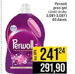 Jip Perwoll prací gel různé druhy 3,08l-3,087l 60 dávek nabídka