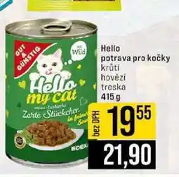 Jip Hello potrava pro kočky krūti hovězí treska 415 g nabídka