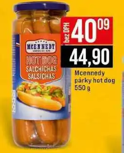 Jip Mcennedy párky hot dog 550 g nabídka