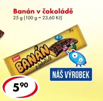 CBA Banán v čokoládě nabídka