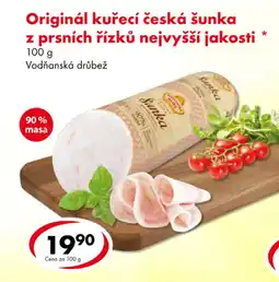 CBA Originál kuřecí česká šunka z prsních řízků nejvyšší jakosti nabídka