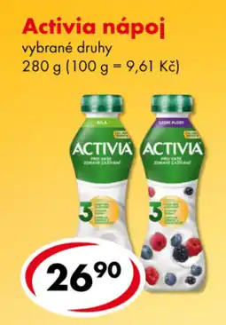 CBA Activia nápoj nabídka
