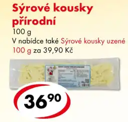 CBA Sýrové kousky přírodní nabídka