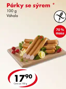 CBA Párky se sýrem nabídka