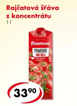 CBA Rajčatová šťáva z koncentrátu nabídka