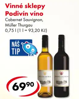 CBA Vinné sklepy Podivín víno nabídka