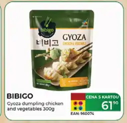 Tamda Foods BIBIGO Gyoza dumpling chicken and vegetables nabídka