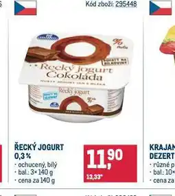 Makro Řecký jogurt 0,3% nabídka