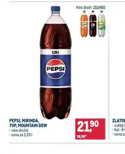 Makro Pepsi, mirinda, 7up, mountain dew nabídka