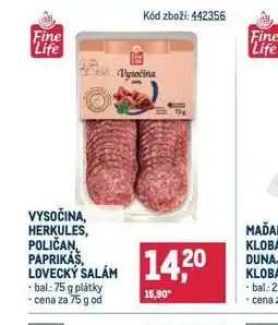 Makro Lovecký salám nabídka