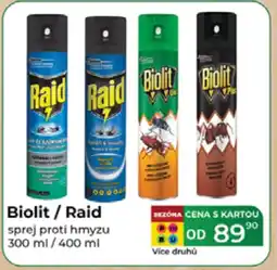 Tamda Foods Biolit/Raid sprej proti hmyzu nabídka