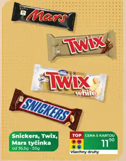 Tamda Foods Snickers, Twix, Mars tyčinka nabídka