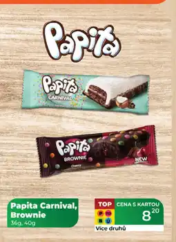 Tamda Foods Papita Carnival, Brownie nabídka