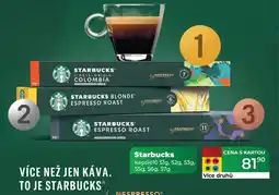 Tamda Foods STARBUCKS kapsle nabídka