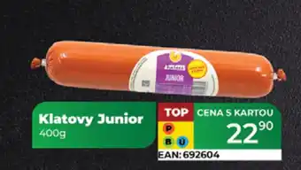 Tamda Foods Klatovy Junior nabídka