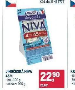 Makro Jihočeská niva 45% nabídka